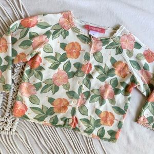 Gymboree • Floral Cardigan Sweater
